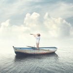 Leaders of The Future Will Face These 2 Types of Challenges business man on a boat