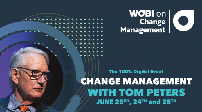 WOBI announces the first 100% online seminar with Tom Peters taking place on June 23-25