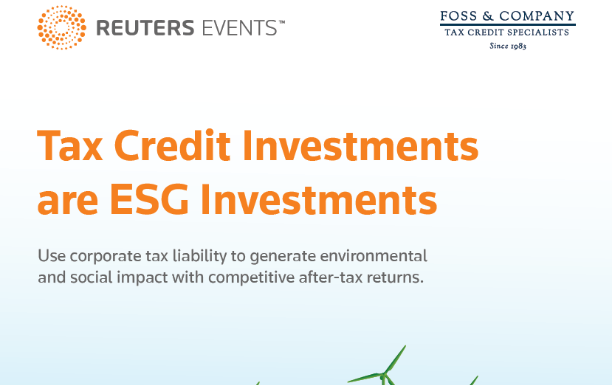 Reuters Events Whitepaper – Tax Credit Investments are ESG Investments