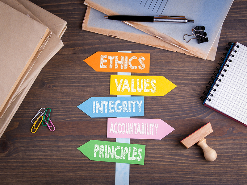 Code of ethics concept