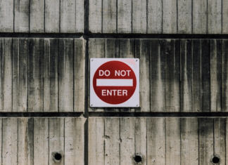 do not enter sign