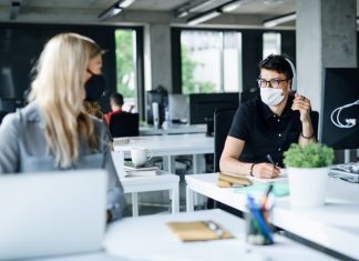 The Machine Restarts: Communication in the office of the future, today communication