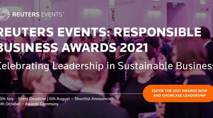 Last Chance to Apply for the Responsible Business Awards 2021 – Entries Close Friday 30th July Reuters