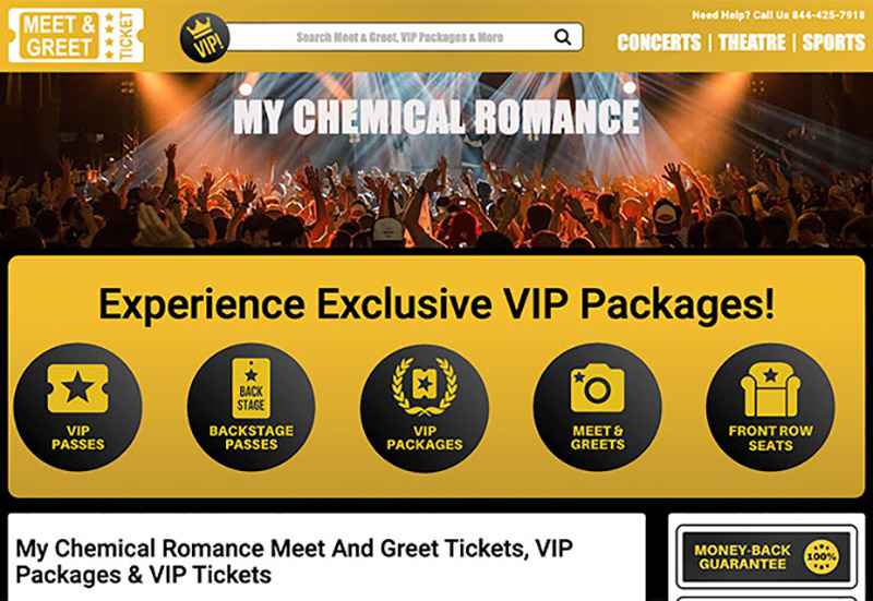 My Chemical Romance Meet and Greet & VIP Tickets 