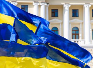 ukraine flags
