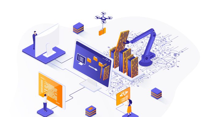 Blocking Web Scraping Tools – How and Why You Should Do It Web scraping isometric web banner. Data extraction software isometry concept. Process of automatic collecting and parsing raw data from web 3d scene design. Vector illustration with people characters.