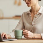 Young Woman Enjoying Work from Home