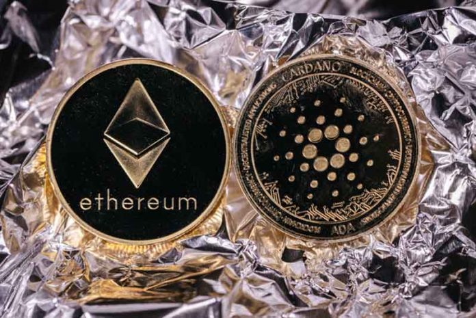 Ethereum and Ada cryptocurrency