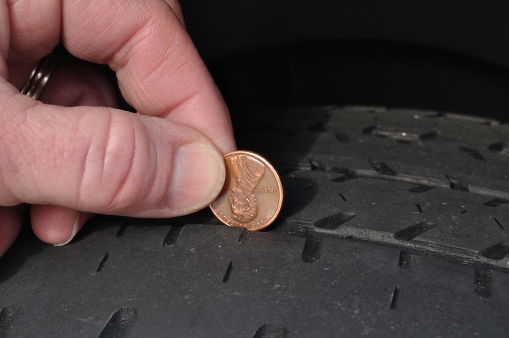 Checking the Tread Depth of Your Tires
