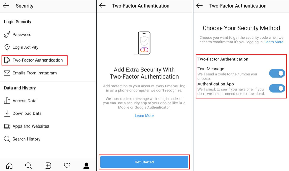 Method 2: Using the Privacy Tab in your account’s settings