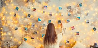 8 Creative Ways to Preserve Happy Memories Young woman weekend at home decorated bedroom nostalgia