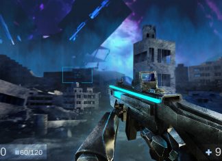 Character Creator 3D: Top 3D Games For Android Users 3d render illustration of sci-fi first person shooter game with soldier hands holding futuristic weapon.