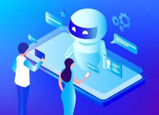 12 Best AI Chatbot Platforms To Take Your Business To The Next Level Ai Chat bot technology concept, people chatting with robot, asking questions and receiving answers. AI assistant support vector illustration
