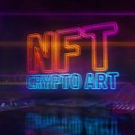 Rising Trend of NFTs NFT Crypto Art technology symbol 3d illustration