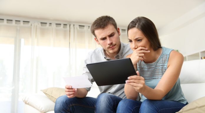 Payment Problems And Their Solutions For Internet Business Worried couple checking bank account online