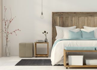 Wooden bed