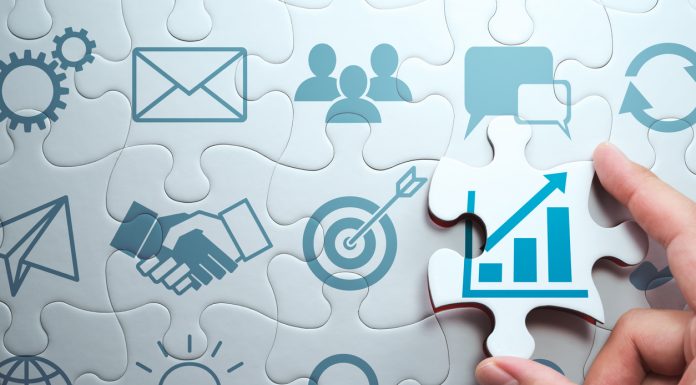 Business development concept. Finding solution to growth.