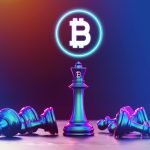 Bitcoin Blockchain – Widespread Of Significant Advantages Bitcoin Chess Concept, Bitcoin Cryptocurrency Concept, Bitcoin Strategy With King Chess