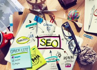 Desk with Notes About SEO