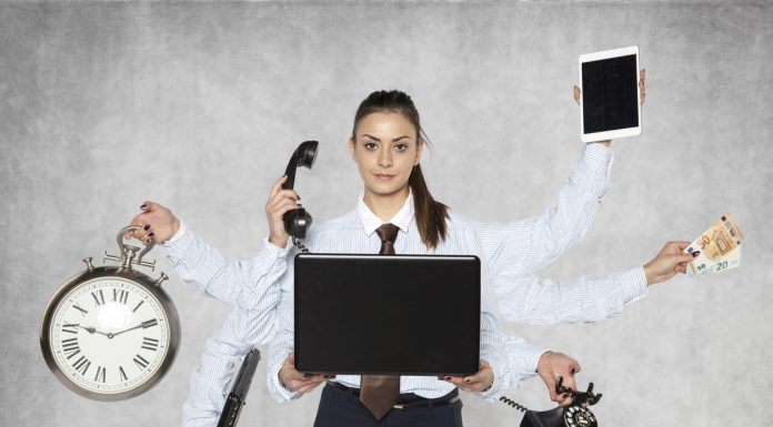 10 Factors of Productivity modern businesswoman replaces several people at once
