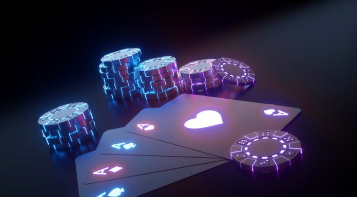 10 Best Online Casinos for Brazilian Players Modern Black And Blue, Purple Neon Casino Chips And Four Aces - 3D Illustration