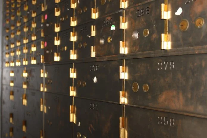 safe deposit boxes