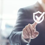 Technology computer and internet cyber security and anti virus concept.