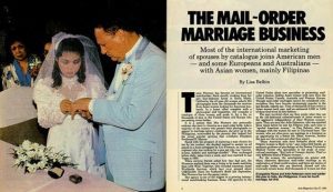 and their mail order marriage took place.