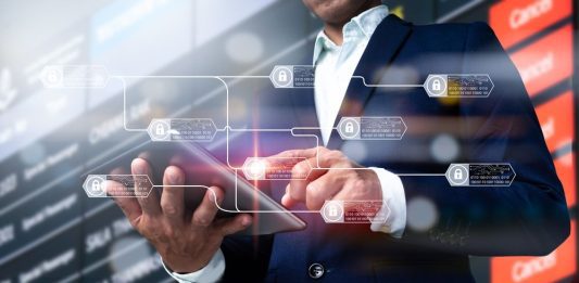 A,Chain,Diagram,And,Encrypted,Blocks,Are,Used,To,Demonstrate