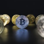 Cause for Rising Cryptocurrencies Bitcoin dark background