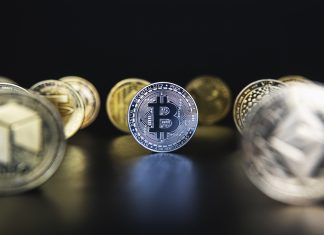 Bitcoin dark background