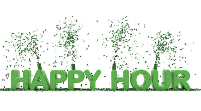 6 Exciting and Tested Happy Hour Promotion Ideas and Tips to Boost Your Sales Happy hour title on white background