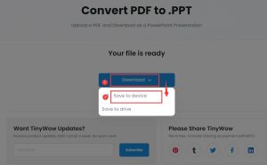 Download your files as PPT