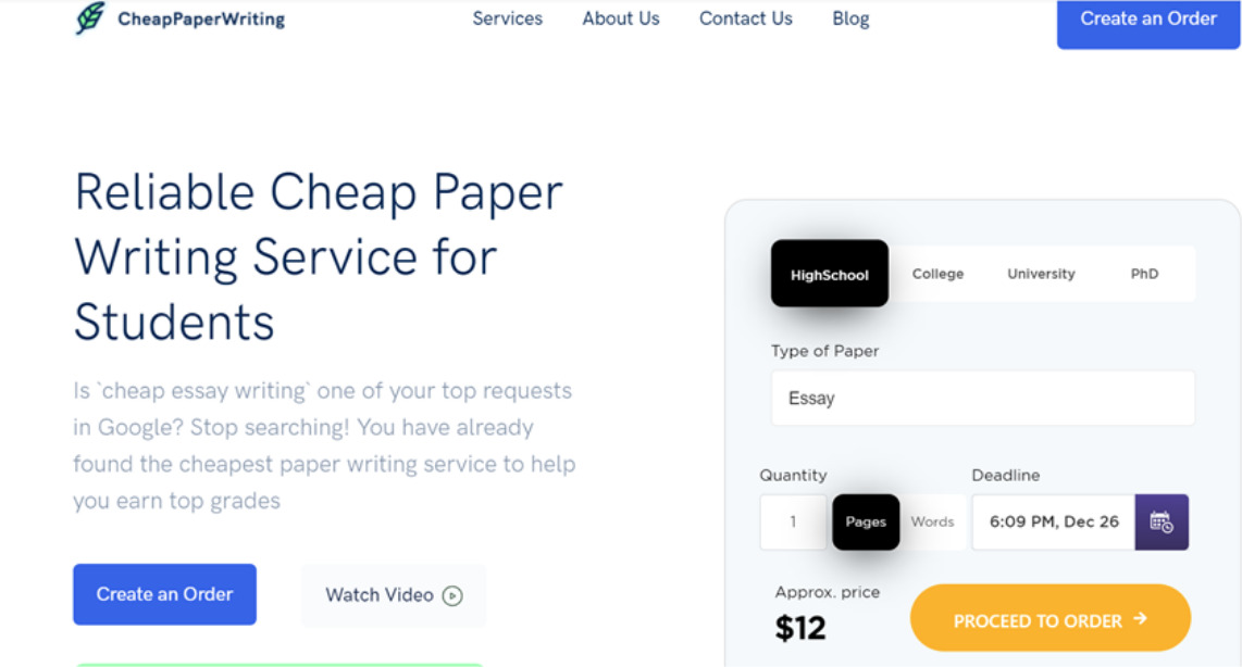 CheapPaperWriting service