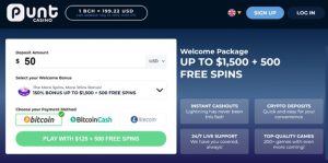 How to Sign Up and Claim a Welcome Bonus with Punt Casino