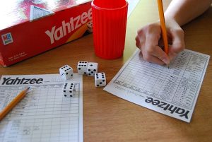Playing Yahtzee