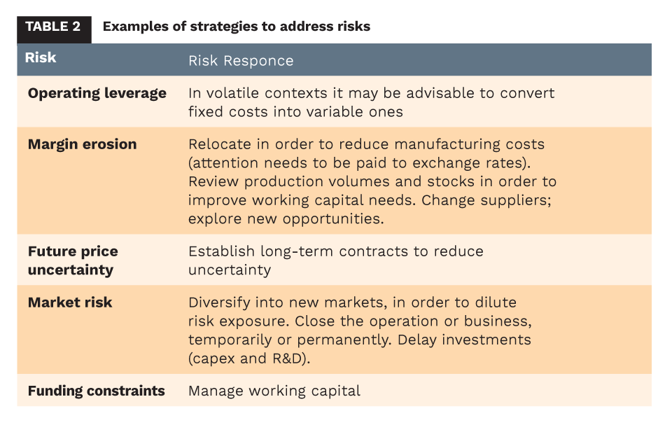 strategies to address risk