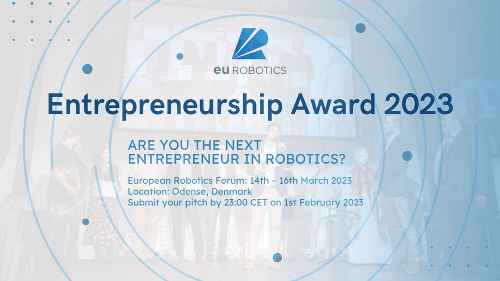 euRobotics Entrepreneurship Award 2023