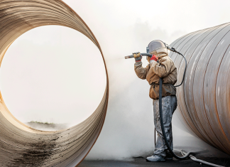How To Use A Wet Blaster To Remove Hard Corrosion? abrasive blasting