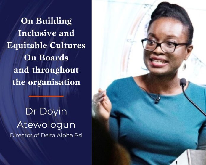 On Building Inclusive and Equitable Cultures in the Boardroom and Throughout the Organisation