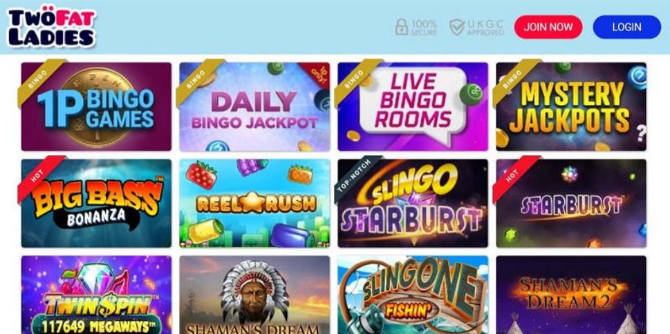 Two Fat Ladies - Most Affordable Tickets of all UK Bingo Sites