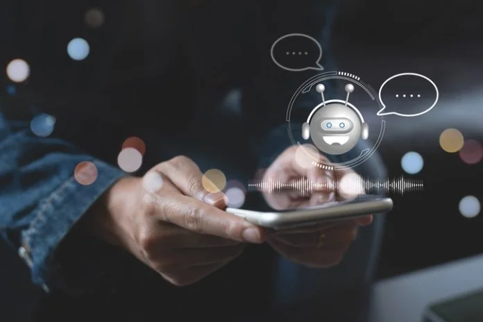 Chatbot assistant conversation, Ai Artificial Intelligence technology concept. Woman chatting with chatbot via mobile smart phone application Best 5 Alternatives to ChatGPT to Write My Essay by AI