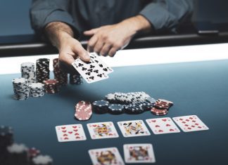 How to Play against All Types of Poker Players Man playing Texas Hold 'em poker at Casino
