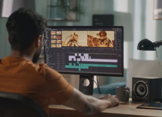 9 Best AI Tools for Video Editing & Production Unrecognizable guy editing astronaut video