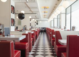 Booths in a restaurant