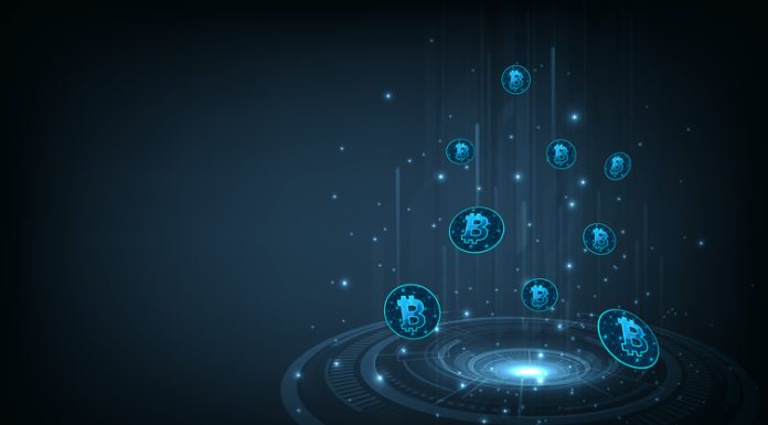 Investment and Exchange electronic currencies concept.