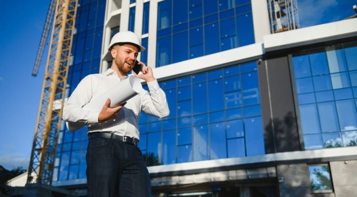 man working on a construction site