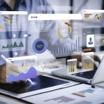 Harnessing the Potential: Vector Search and Vector Database Solutions for Modern Information Retrieval An analyst uses a computer and dashboard for data business analysis and Data Management System with KPI and metrics connected to the database for technology finance, operations, sales, marketing