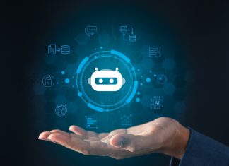 Practical Applications of AI Courses in 2024: Success Stories and Career Impact AI robotic Artificial Intelligence, businessman using AI chatbot for conversation with human. Futuristic technology and digital communication concept.