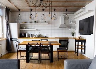 Aesthetic and minimalist kitchen